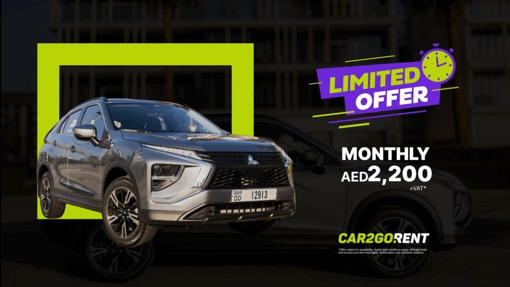 New SUV with monthly AED 2,200 rental at UAE Car Sale.