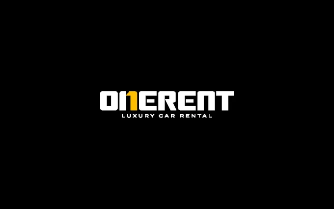 D1ERENT luxury car rental logo on black background.